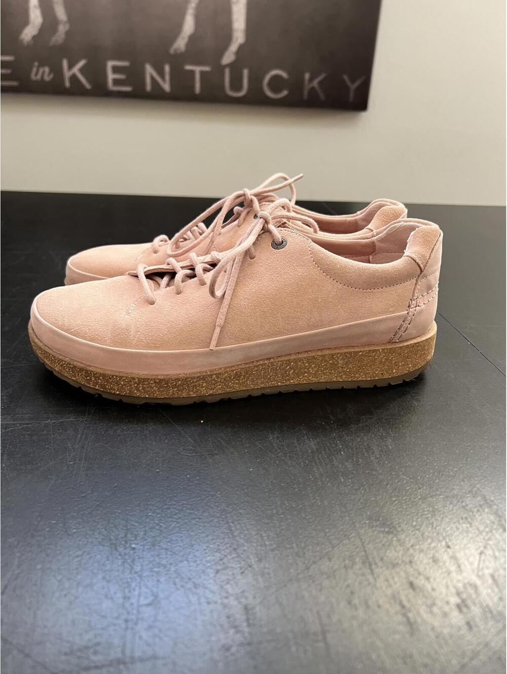 Birkenstock Dusty Pink Honnef Low Suede Leather Shoes- 41E